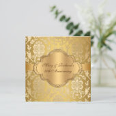 Jahrestag des eleganter einladung (Stehend Vorderseite)