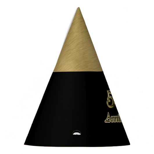 Jahrestag des Gold50. Partyhütchen (Links)