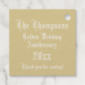 Jahrestag des Hochzeitens Geschenkanhänger (Rückseite)