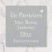 Jahrestag des Hochzeitens Geschenkanhänger (Rückseite)