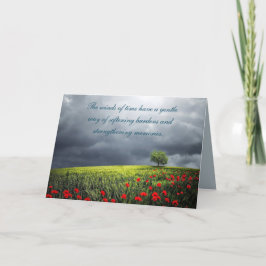 JAHRESTAG DES POPPY-FELDS EINER TODESKARTE DANKESKARTE