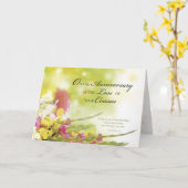 Jahrestag des Verlusts von Cousin, Tod, Blume Karte (Gelbe Blume)