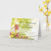 Jahrestag des Verlusts von Tochter, Tod, Blume Karte (Gelbe Blume)