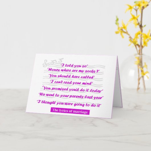 Jahrestag - die Texte der Heirat Karte (Gelbe Blume)