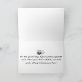 Jahrestag Floral Karte (Innenseite)