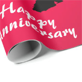 Jahrestag Geschenkpapier (Rolleneckpunkt)