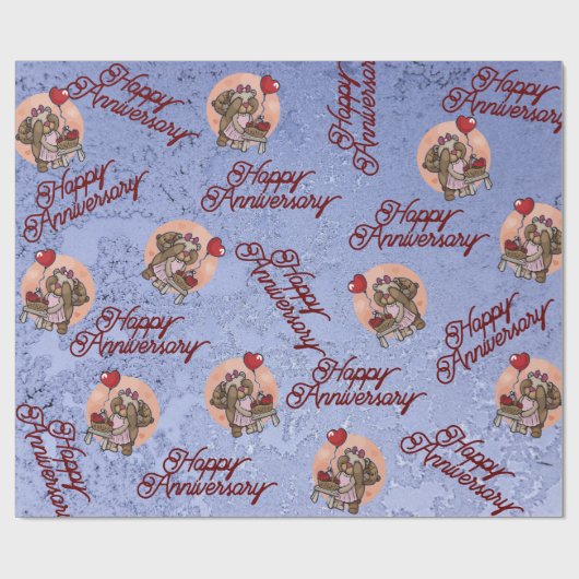 Jahrestag Geschenkpapier (Flach)