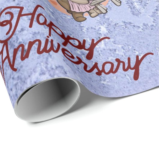 Jahrestag Geschenkpapier (Rolleneckpunkt)