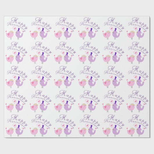 Jahrestag Geschenkpapier (Flach)