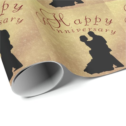 Jahrestag Geschenkpapier (Rolleneckpunkt)