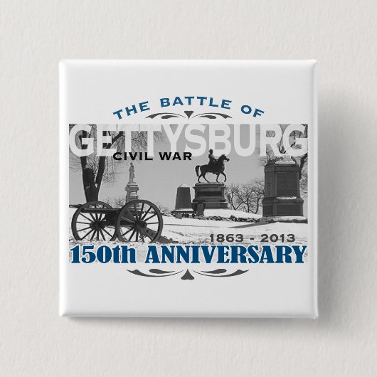Jahrestag Gettysburg-Kampf-150 Button (Vorderseite)