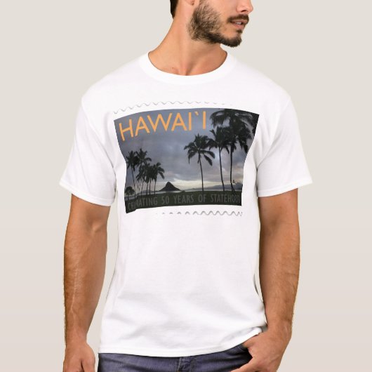 Jahrestag Hawaii-Eigenstaatlichkeit 50. T-Shirt (Vorderseite)