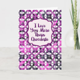 Jahrestag Ich liebe dich mehr als Schokolade Karte