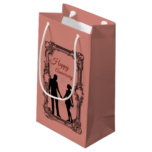 Jahrestag Kleine Geschenktüte (Rückseite Schrägansicht)