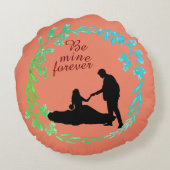 Jahrestag Rundes Kissen (Rückseite)