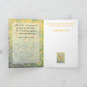 Jahrestag - Schwarz-Mit Augen Susans Gruß-Karte Karte (Innenseite)