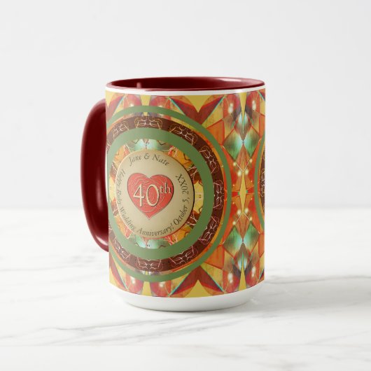 Jahrestag Tasse (Vorderseite Links)