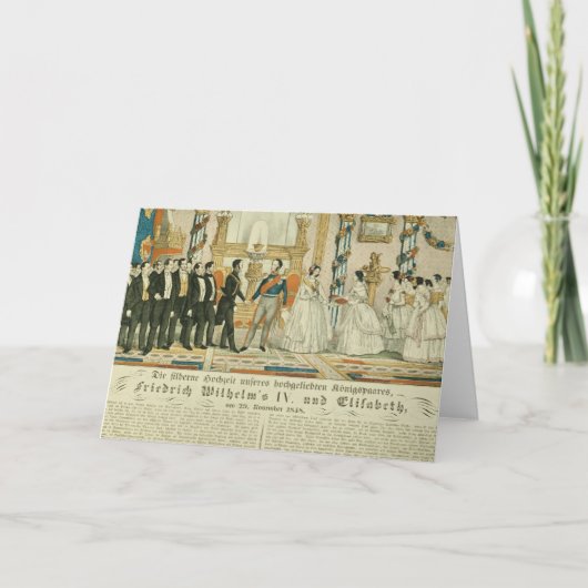 Jahrestag von Frederick William IV und seins Karte (Vorderseite)