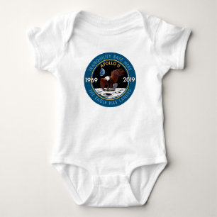 Jahrestags-Auftrag-Flecken-Insignien Apollo 11 50. Baby Strampler