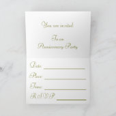 Jahrestags-Einladung Einladung (Innenseite)