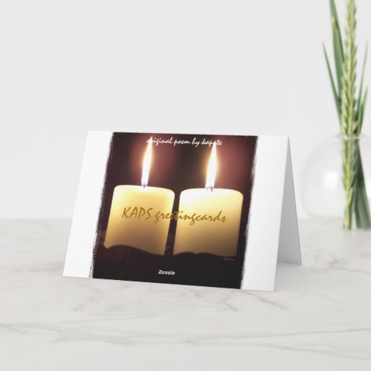 Jahrestags-Gedicht Karte (Rückseite)