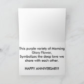 Jahrestags-Gruß-Karte Karte (Innenseite)