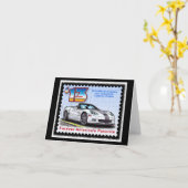 Jahrestags-Kabriolett 2013 Korvette 60. Karte (Gelbe Blume)