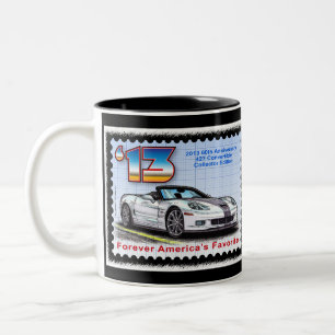 Jahrestags-Kabriolett 2013 Korvette 60. Zweifarbige Tasse
