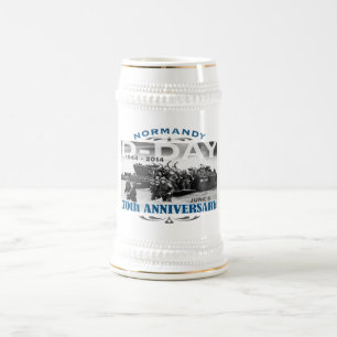Jahrestags-Kampf des Invasionstag-70. von Bierglas