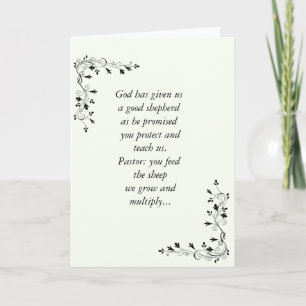 Jahrestags-Karte _Pastor Karte