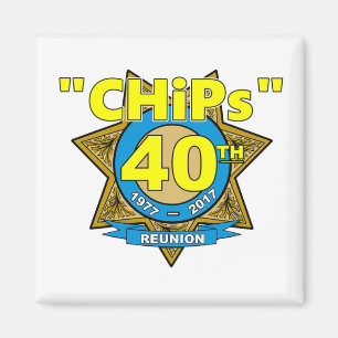 Jahrestags-Magnet der Chip-40. Magnet