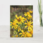 Jahrestags-nur Blume Karte (Vorderseite)