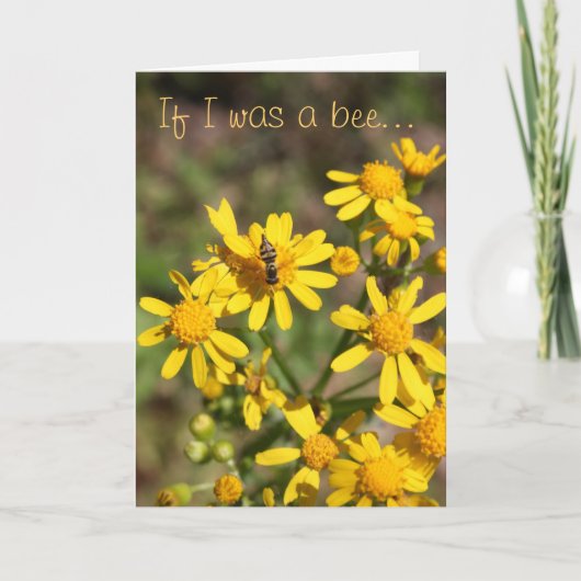 Jahrestags-nur Blume Karte (Vorderseite)