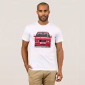 Jahrestags-(roter) schwarzer Typ BMWs E30 M3 30. T-Shirt (Vorne ganz)