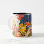 Jahrestags-Streit Zweifarbige Tasse (Vorderseite Links)