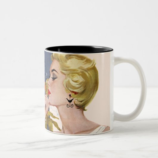 Jahrestags-Streit Zweifarbige Tasse (Rechts)