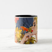 Jahrestags-Streit Zweifarbige Tasse (Mittel)