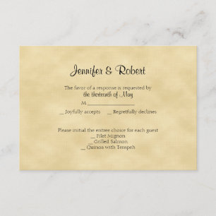 Jahrestags-Wartekarte des GoldGlitzer-50. RSVP Karte