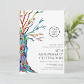Jahrestagsfeier Einladung (Stehend Vorderseite)