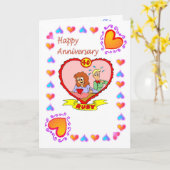 Jahrestagskarte 40. Rubin Karte (Gelbe Blume)