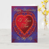 Jahrestagskarte für Ehefrau Karte (Gelbe Blume)