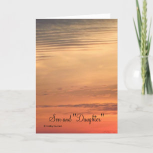 Jahrestagskarte für Sohn und "Tochter" Karte