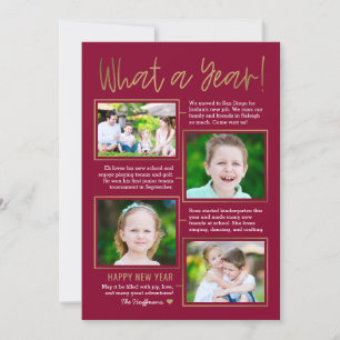 Jahresübersicht Editierbare Farbe Neujahrskarte Feiertagskarte