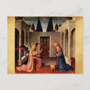 JAHRESVERANSTALTUNG DER FRA ANGELICO Weihnachtsfei Feiertagspostkarte