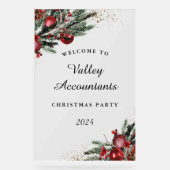 Jahresweihnachtszeichen für Arbeit - Akryllisches Acrylschild (Vorderseite)