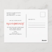 Jahreszeit als Meowwy | Funny Holiday Gruß Postkarte (Rückseite)