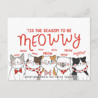 Jahreszeit als Meowwy | Funny Holiday Gruß