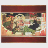 JAHRESZEIT ALS MYSTISCHE HUNT VON UNICORN GESCHENKPAPIER (Flach)