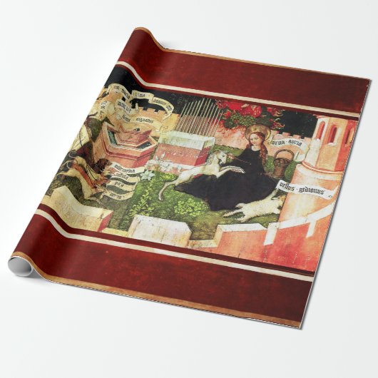 JAHRESZEIT ALS MYSTISCHE HUNT VON UNICORN GESCHENKPAPIER (Ungerollt)