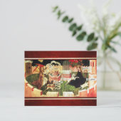 JAHRESZEIT ALS MYSTISCHE HUNT VON UNICORN POSTKARTE (Stehend Vorderseite)